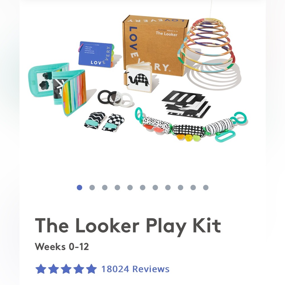 Lovevery Looker Play Kit Ages 0-12 Weeks